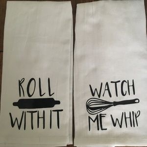 Roll With It/Watch Me Whip Flour Sack Towel Set